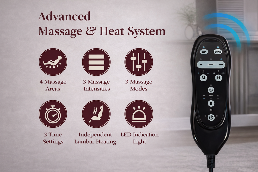 Full Body Massage Manual Recliner 360 Swivel