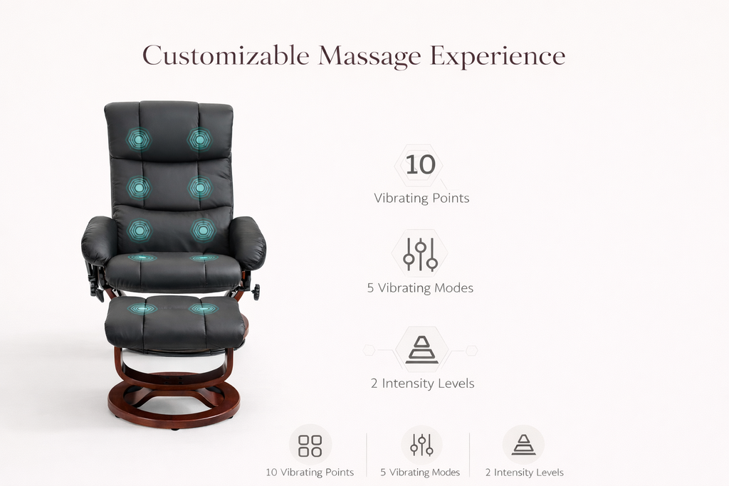Full Body Massage Recliner with Ottoman