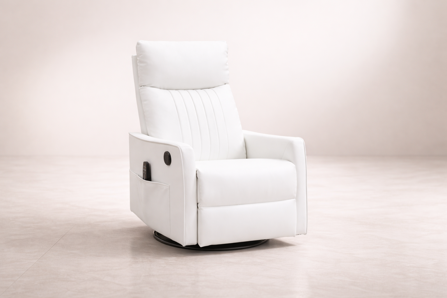 Manual Massage Recliner with Heat and 360° Swivel